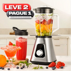 Liquidificador Multiuso Lumax Com 2 Jarras de Vidro + BRINDE: Porta Tempero Vertical 16 Potes - COMPRE 1 LEVE 2