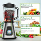 Liquidificador Multiuso Lumax Com 2 Jarras de Vidro + BRINDE: Porta Tempero Vertical 16 Potes - COMPRE 1 LEVE 2